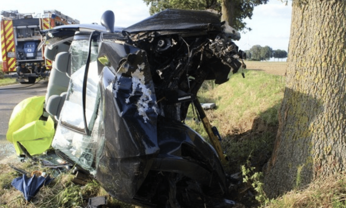 Unfall NRW Baum