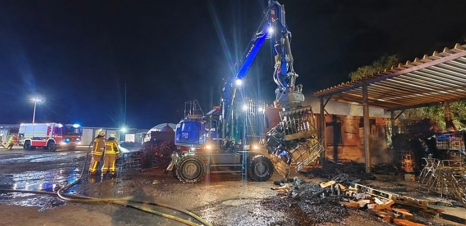 Feuer schafsfarm