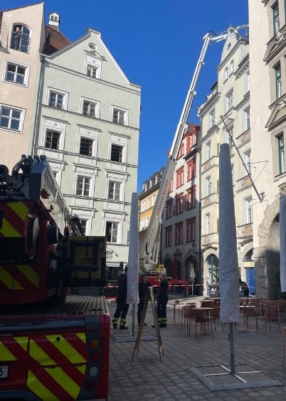 München Blechdach Feuerwehr