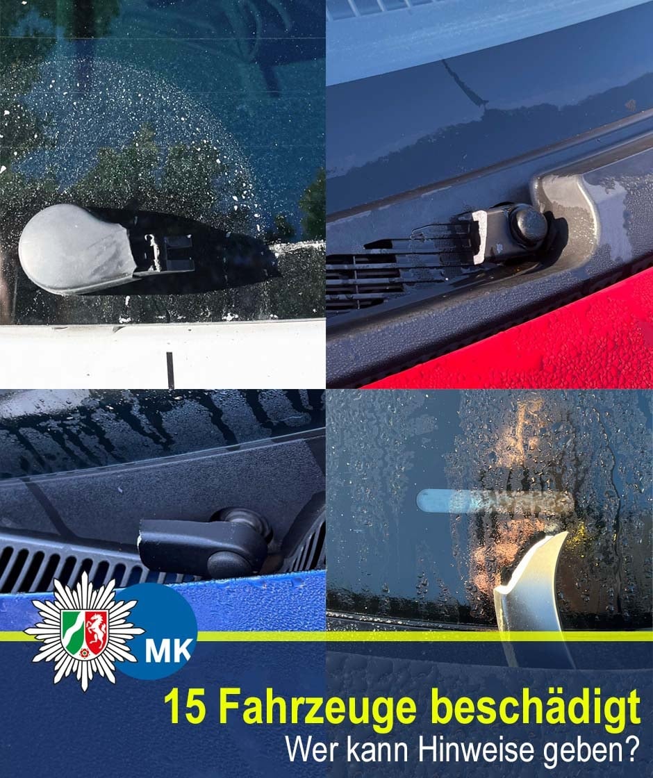 Scheibenwischer abgebrochen, Spiegel beschÃĪdigt, Lack zerkratz