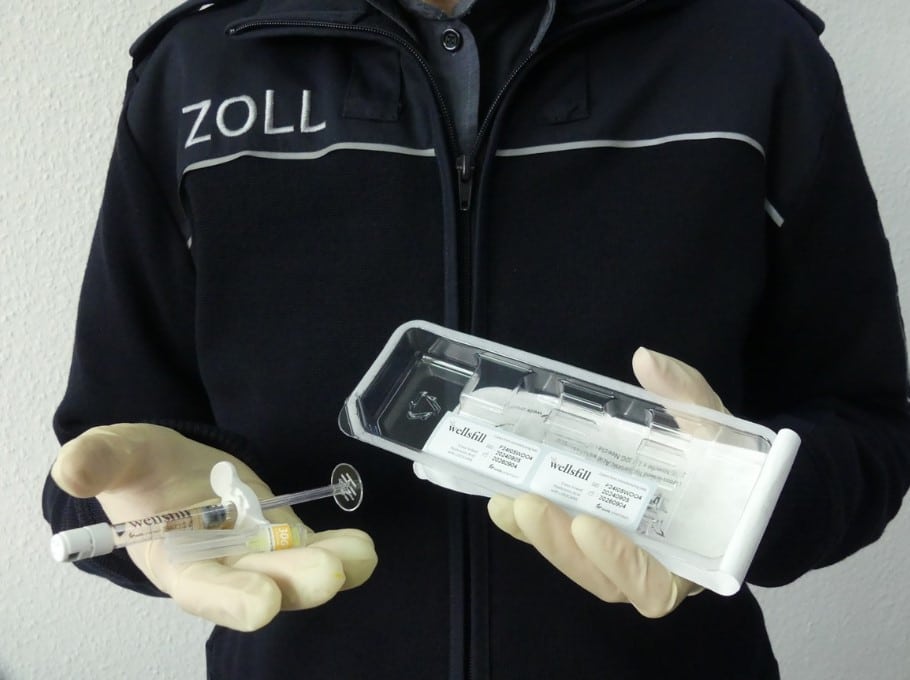 Zoll Koblenz Hyaluronspritzen sicher gestellt
