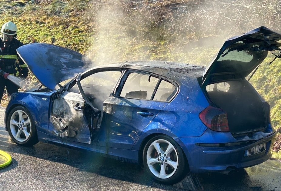 Dunzweiler Fahrzeugbrand