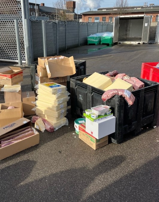 Lebensmitteltransporter Kühltransporter gestoppt