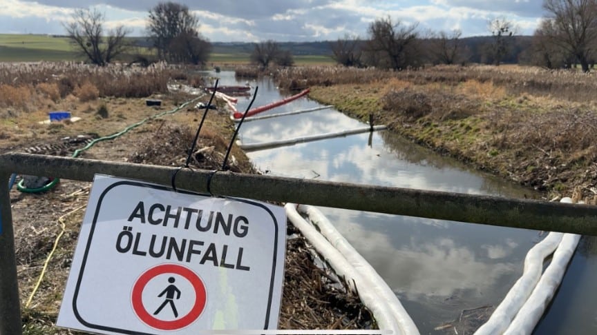 Ölunfall Naturschutzgebiet Thürer Wiesen