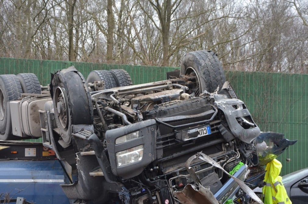 Cuxhaven verunfallter LKW