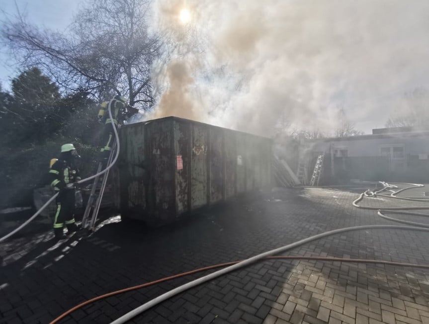 Brand Müllcontainer