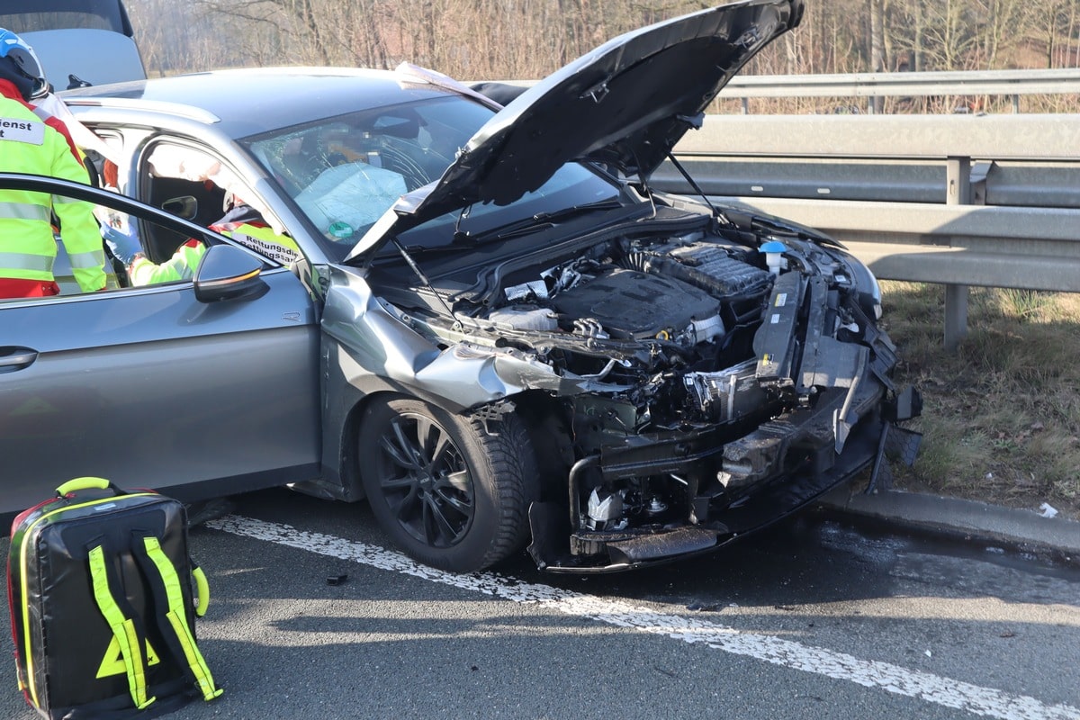 Unfallwagen Spurwechsel
