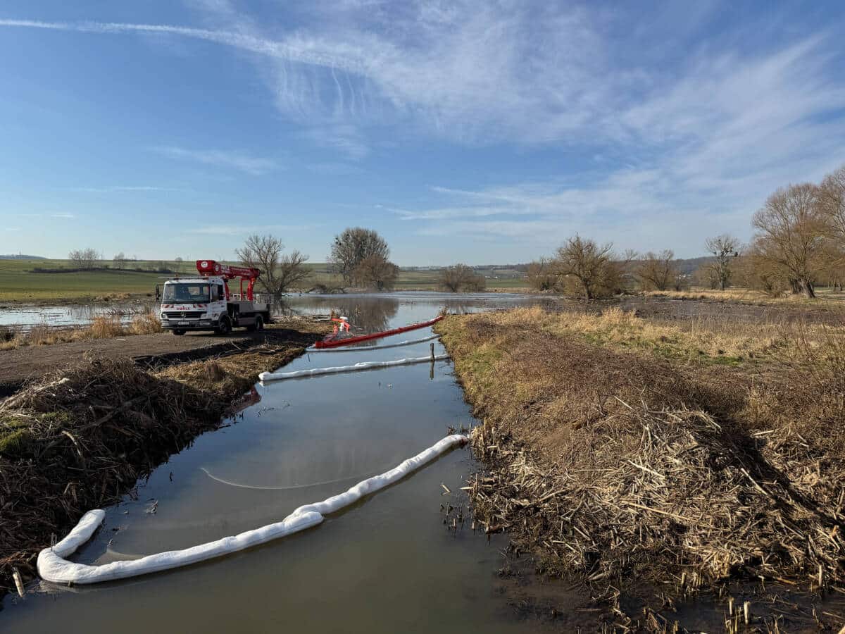 Maßnahmen zur Beseitigung des Heizölunfalls dauern an