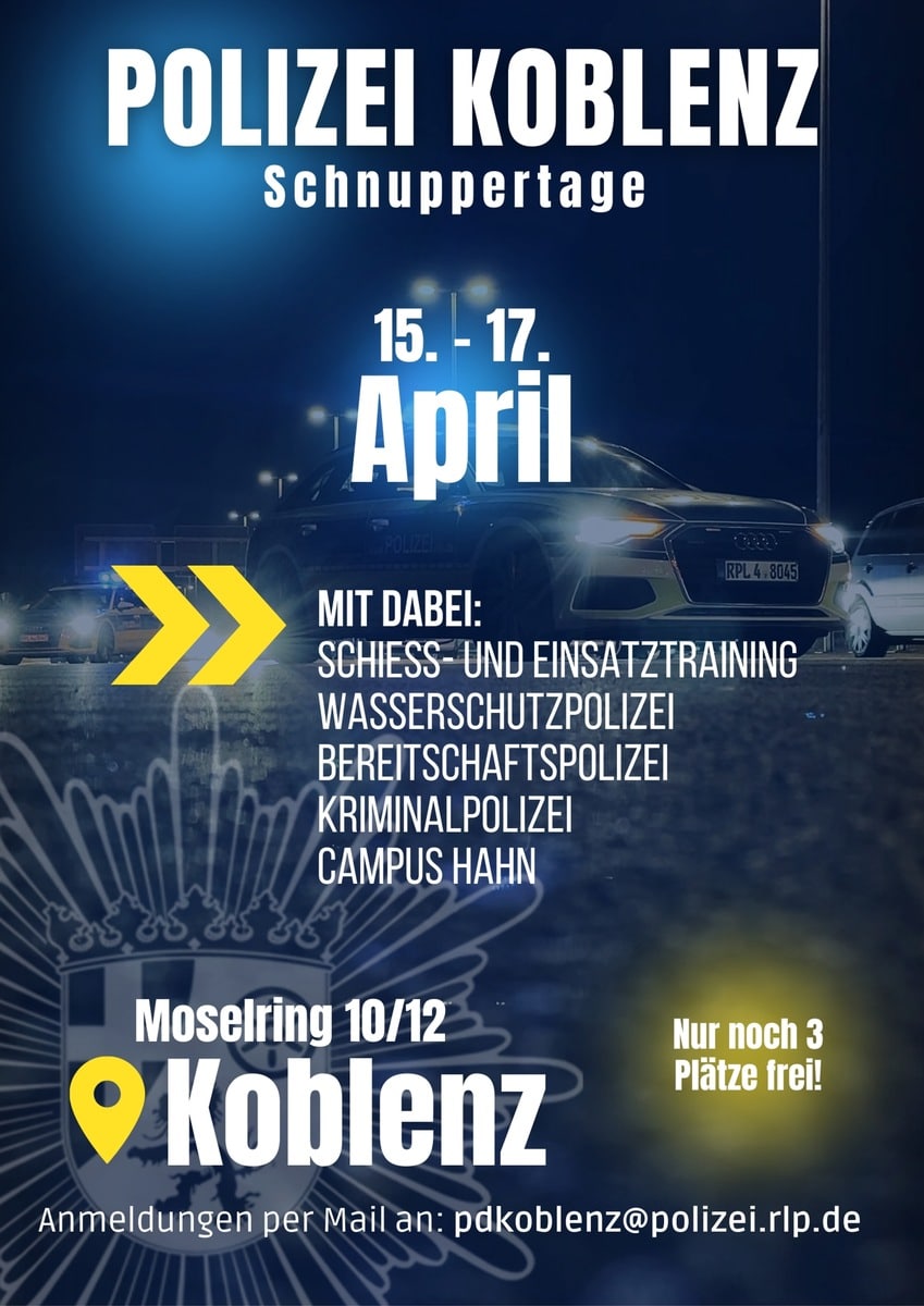 Schnuppertage der Polizei Koblenz