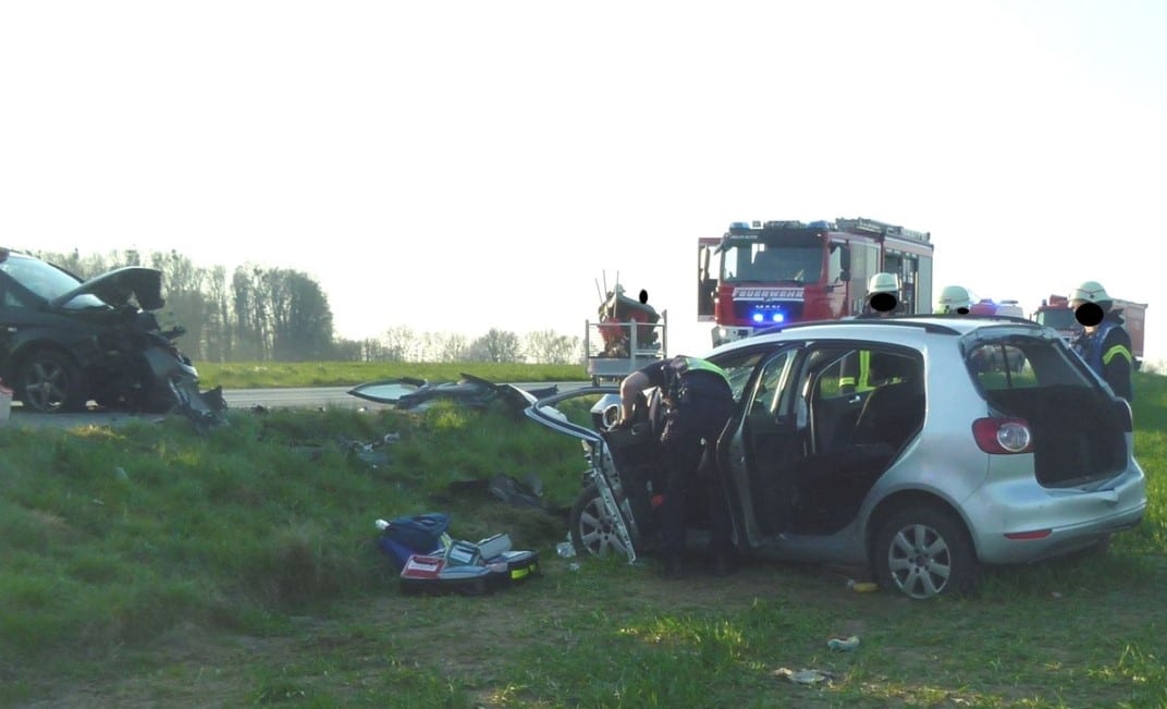Frontalzusammenstoß Unfall