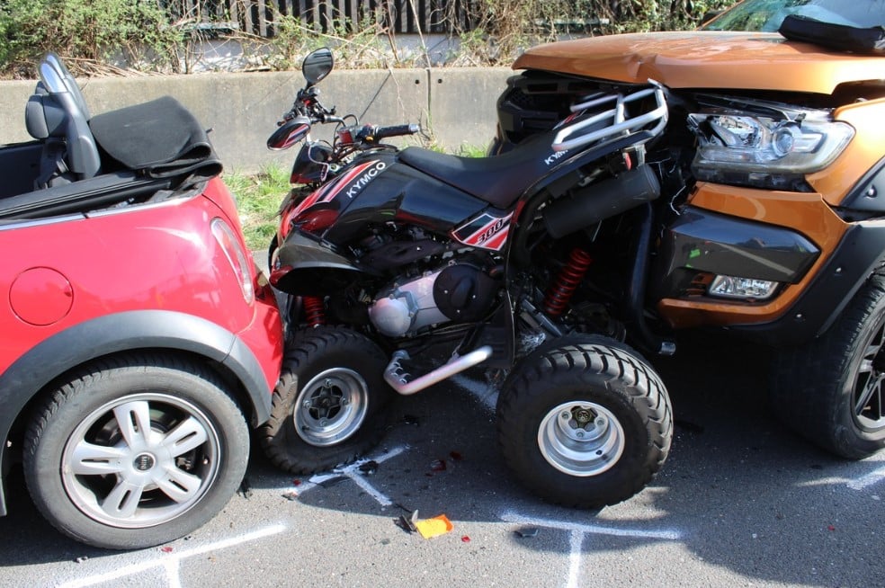 Bergisch Born Unfall Quad