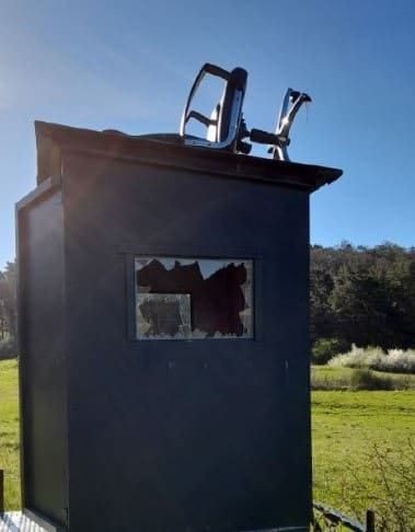 sachbeschädigung Jägerstand