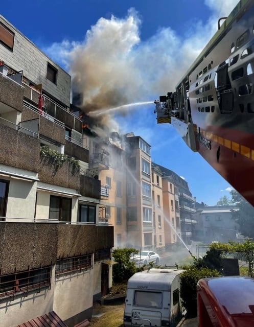 Brand Dach