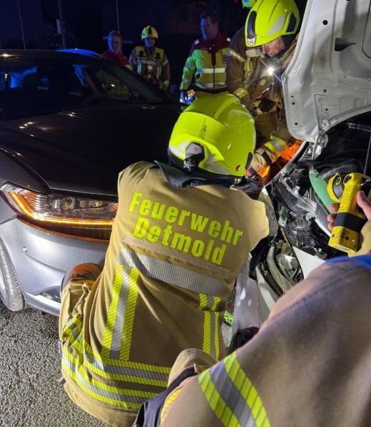 Delmold Feuerwehr Verkehrsunfall