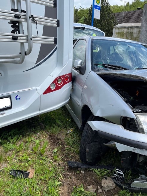 Unfall Auto Wohnmobil
