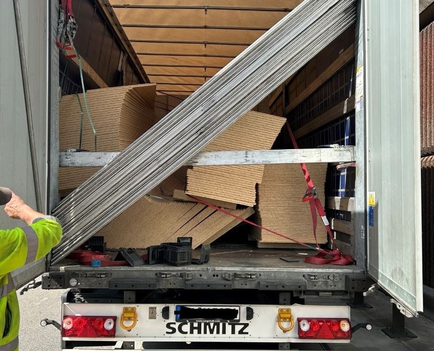 Ladung ungesichert A65