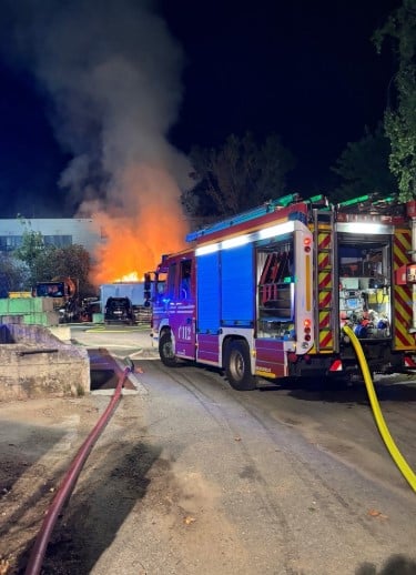 München Container Vollbrand