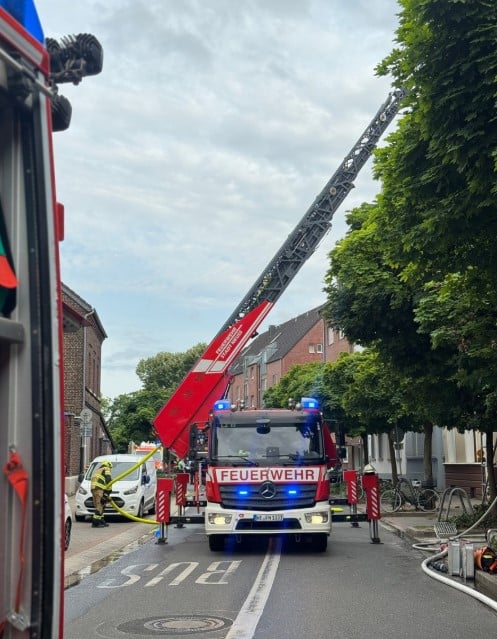 Dachstuhlbrand Dreikönigenviertel
