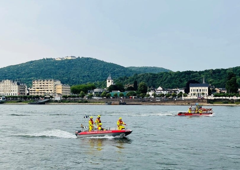 Wasserschutzpolizei Rettungsschwimmer Rhein