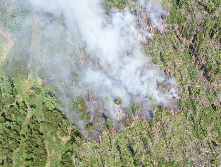 Waldbrand Möhnesee Arnsberger Wald