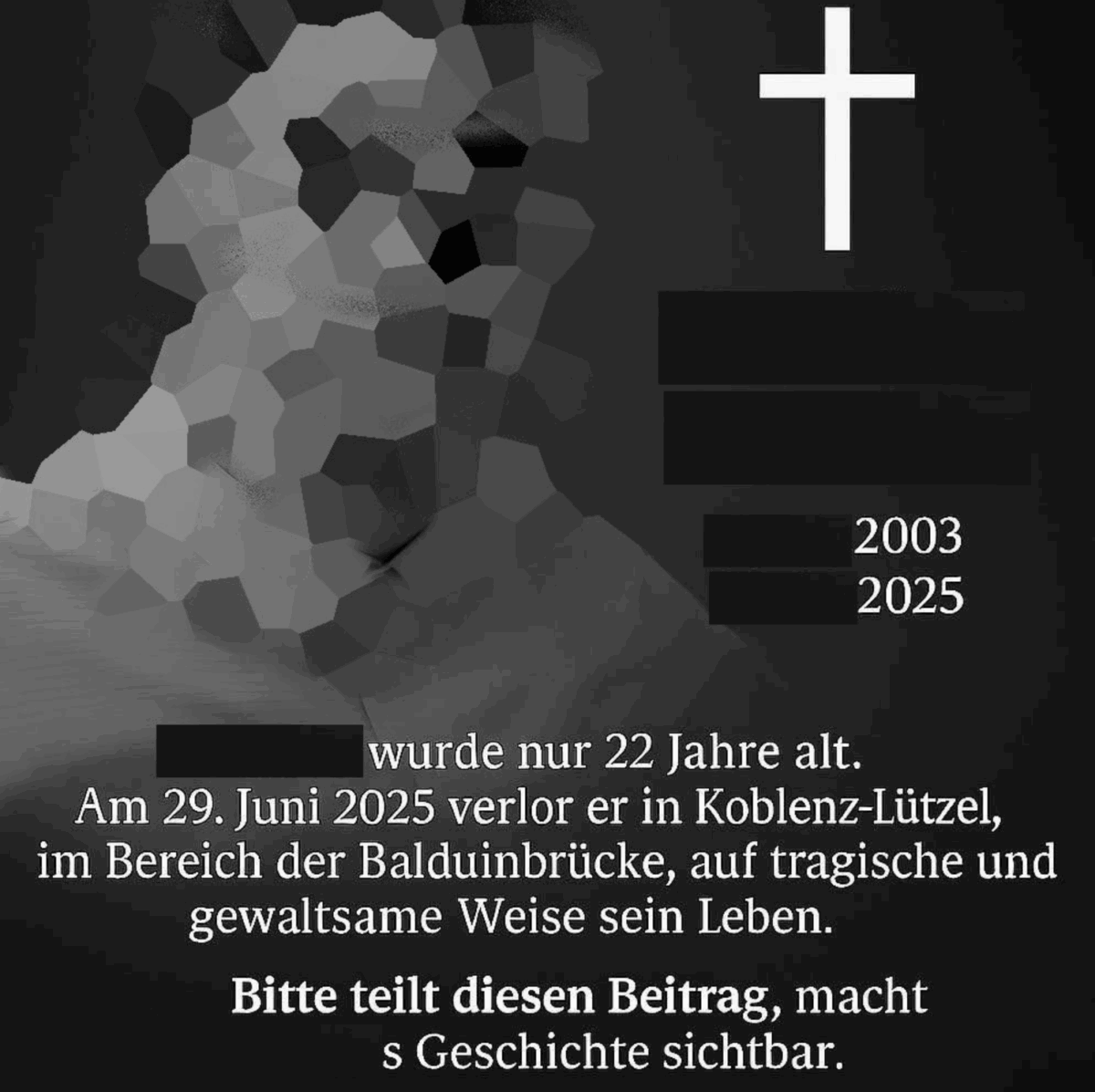 Falschmeldung Todesfall Koblenz