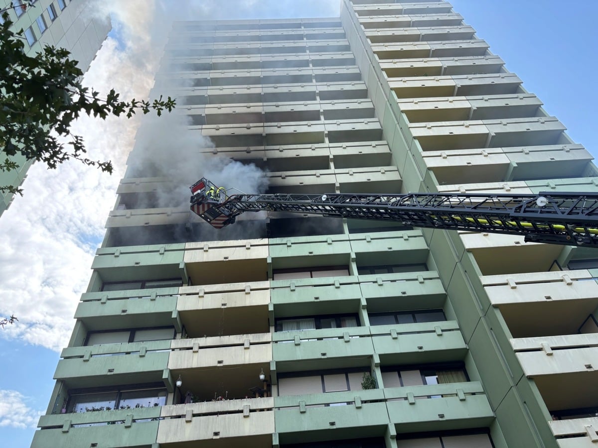 Wohnungsbrand in Hochhaus der Hochheimer Weststadt