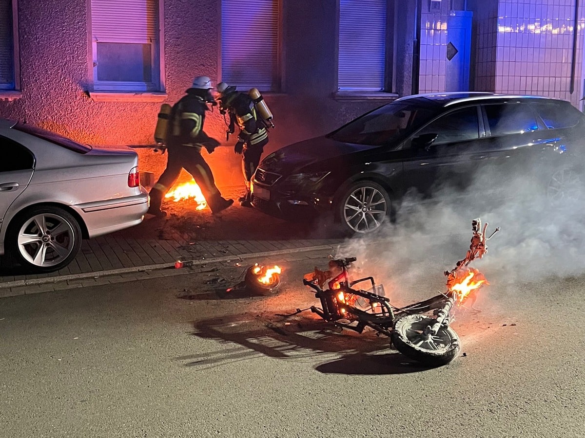 Hagen Brandstiftung Roller Brand