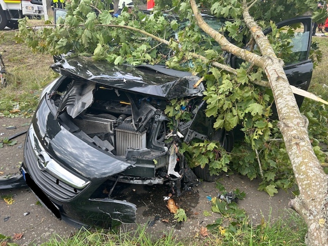90-Jährige bei Verkehrsunfall auf der B48 verletzt