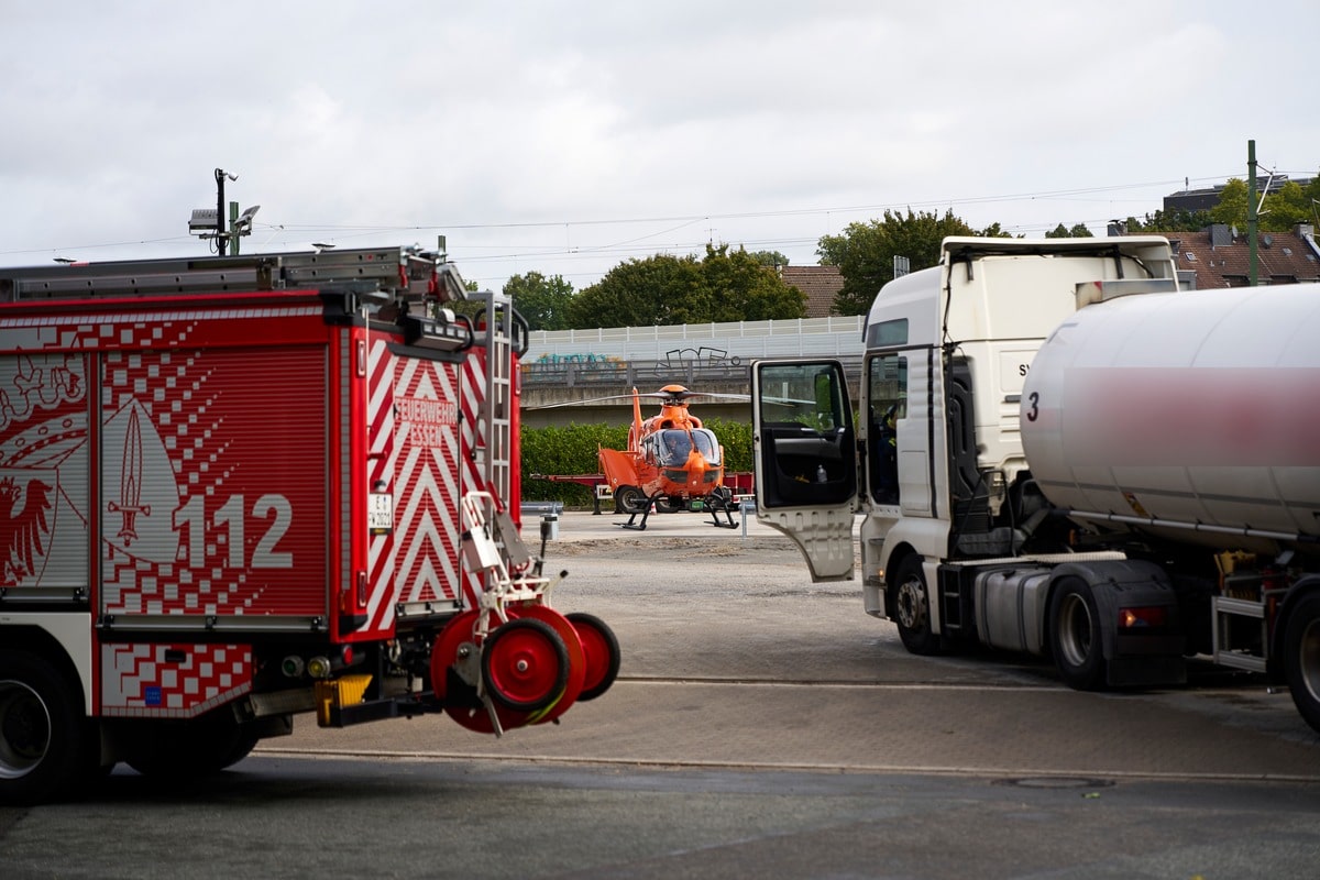 Rettungshubschrauber im Einsatz; Foto: Feuerwehr Essen
