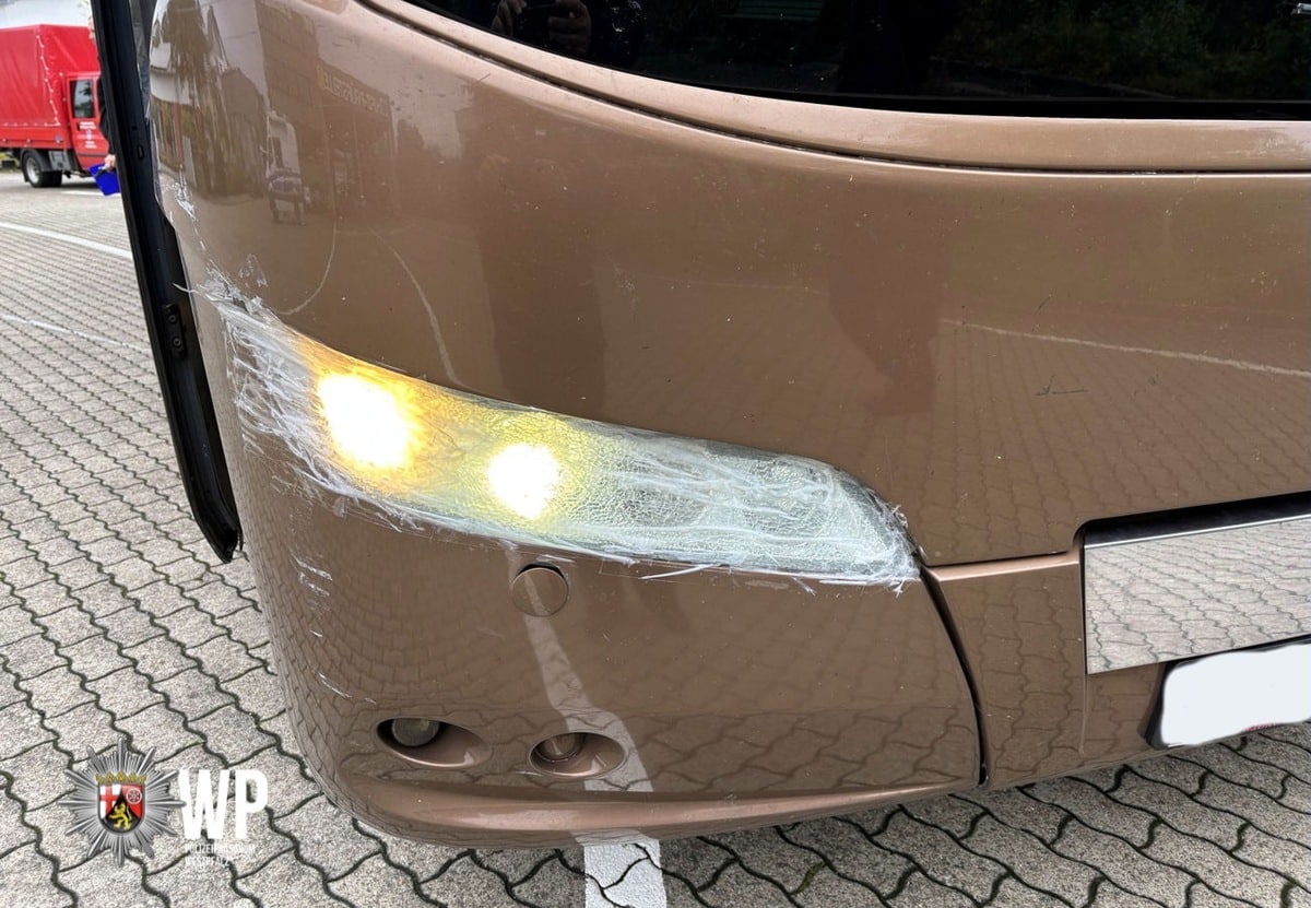 Reisebus mit gravierenden Mängeln auf der A6