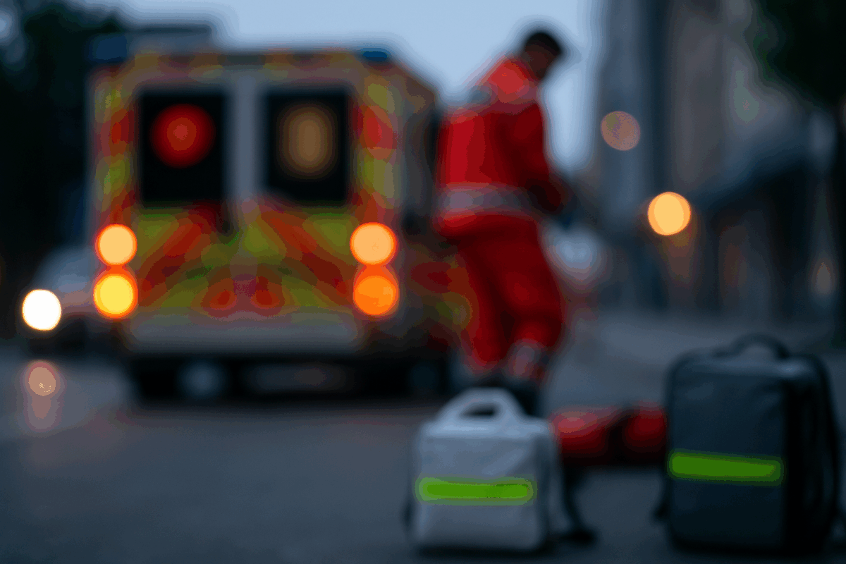 Rettungseinsatz bei Dämmerung