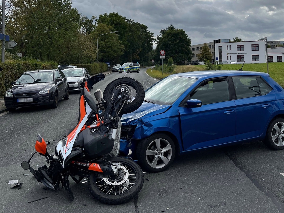 Motorradfahrer Unfall Bielefeld
