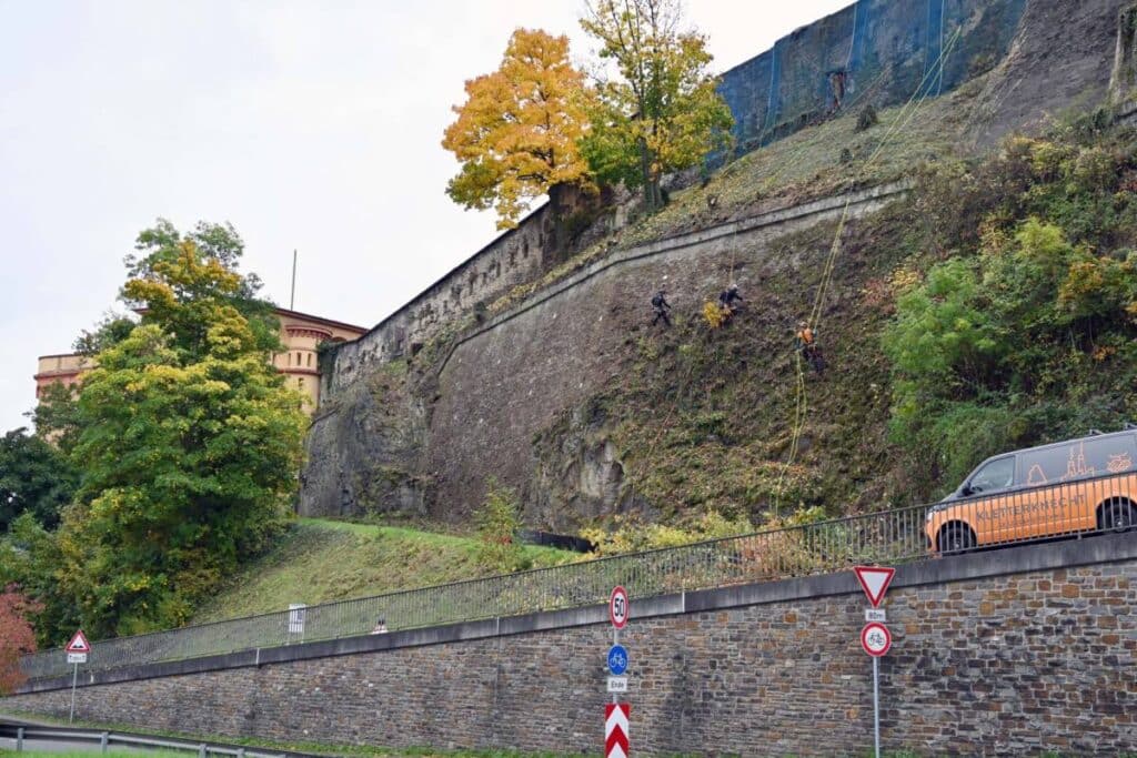 Steinschlaggefahr Fort Konstantin