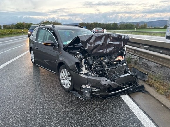Auffahrunfall auf der A65 bei Haßloch