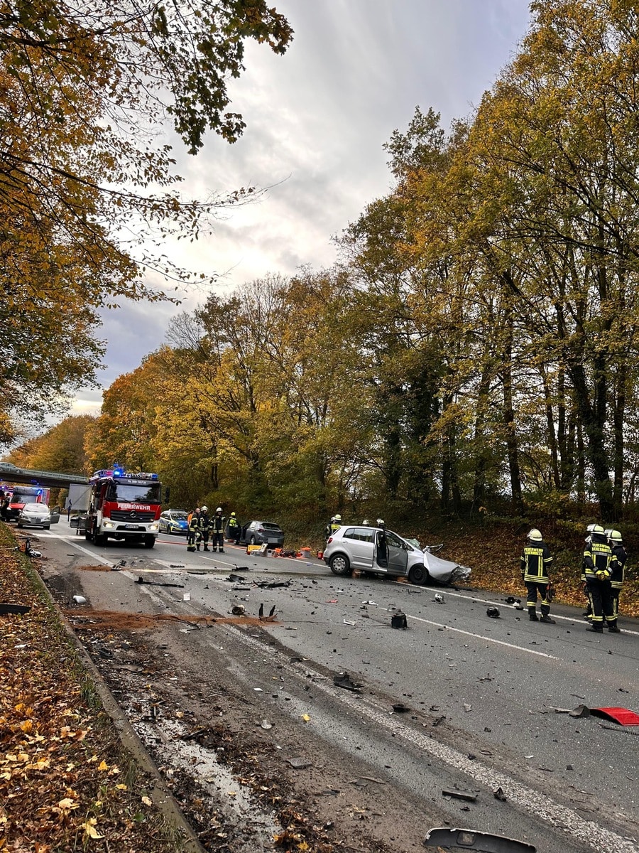 Verkehrsunfall B58 Schermbeck