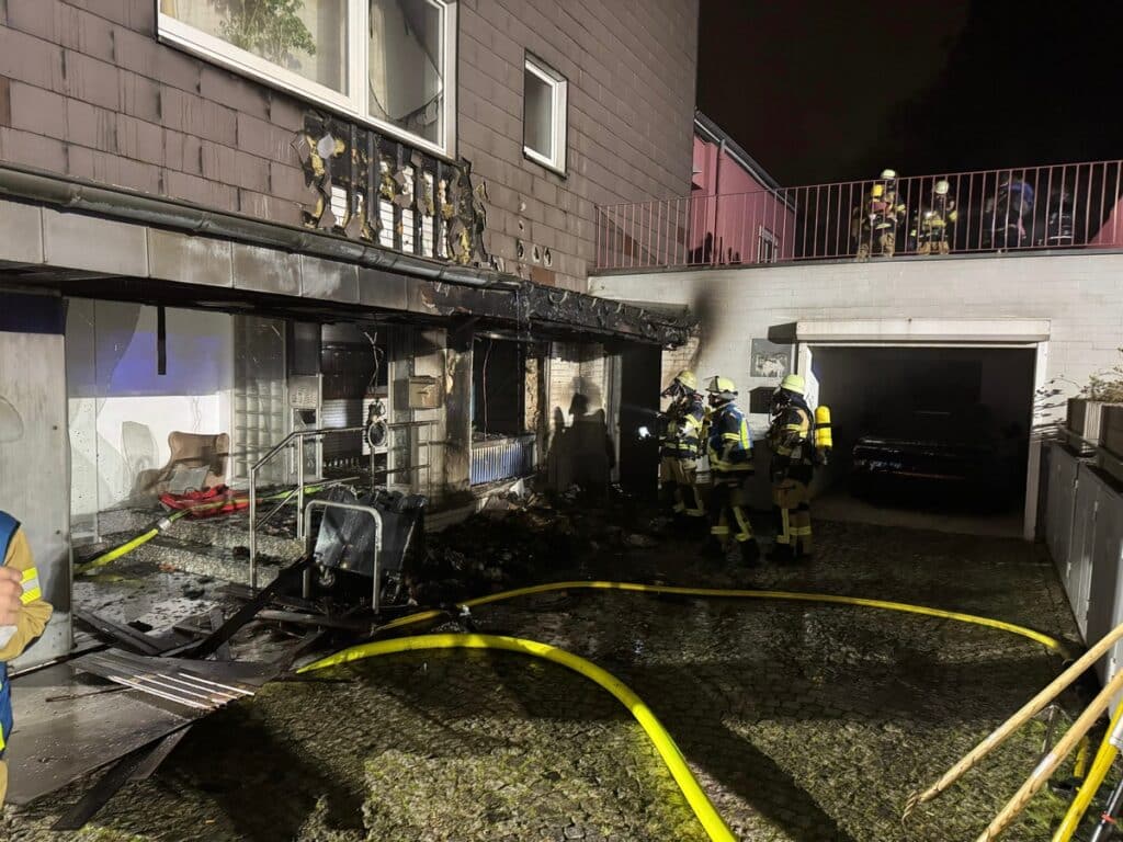 Brand im Essener Südostviertel Foto: Feuerwehr Essen