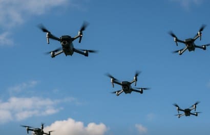 Drohnen über kritischer Infrastruktur