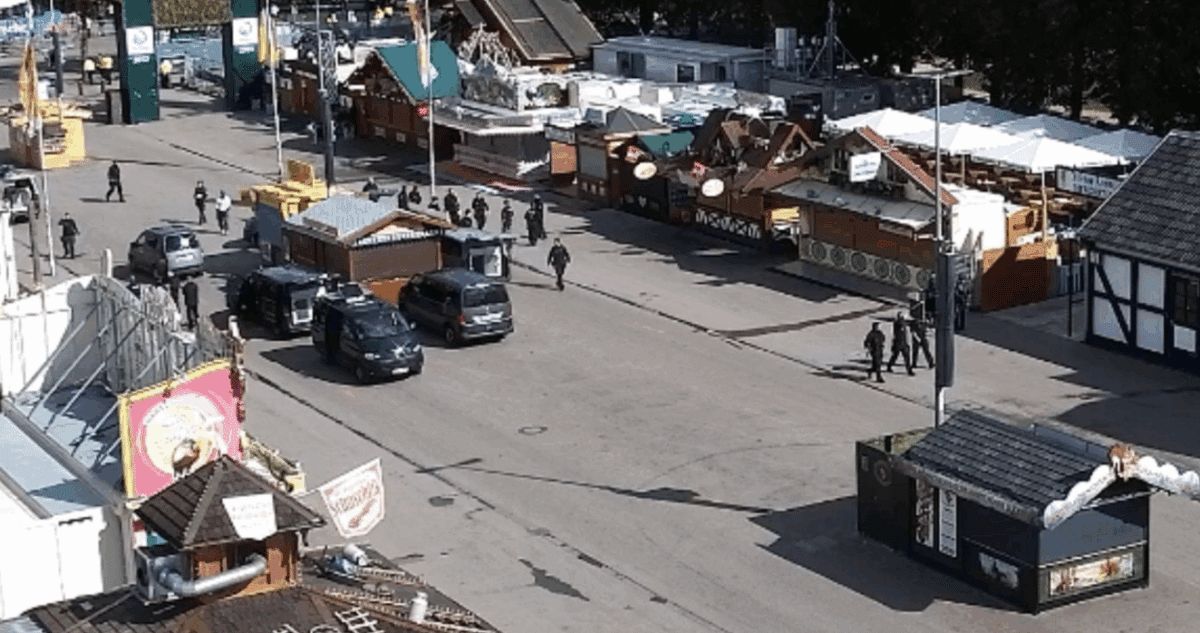 Oktoberfest, Sprengstoffwarnung, MĂĽnchen, Wiesn, Polizei MĂĽnchen, Theresienwiese, Bombendrohung, Lerchenau, Sperrung, MVG