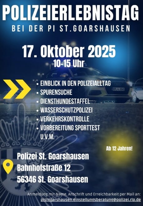 Polizeierlebnistag St. Goarshausen 17.10.2025