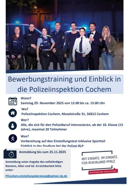Polizei Cochem Einstellungstest