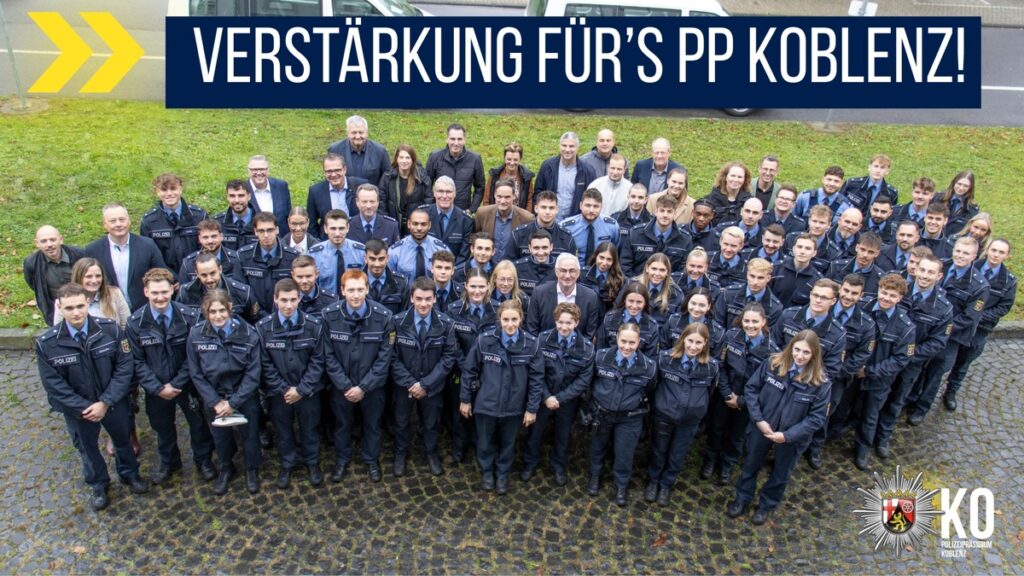 Polizeipräsidium Koblenz begrüßt Neuzugänge