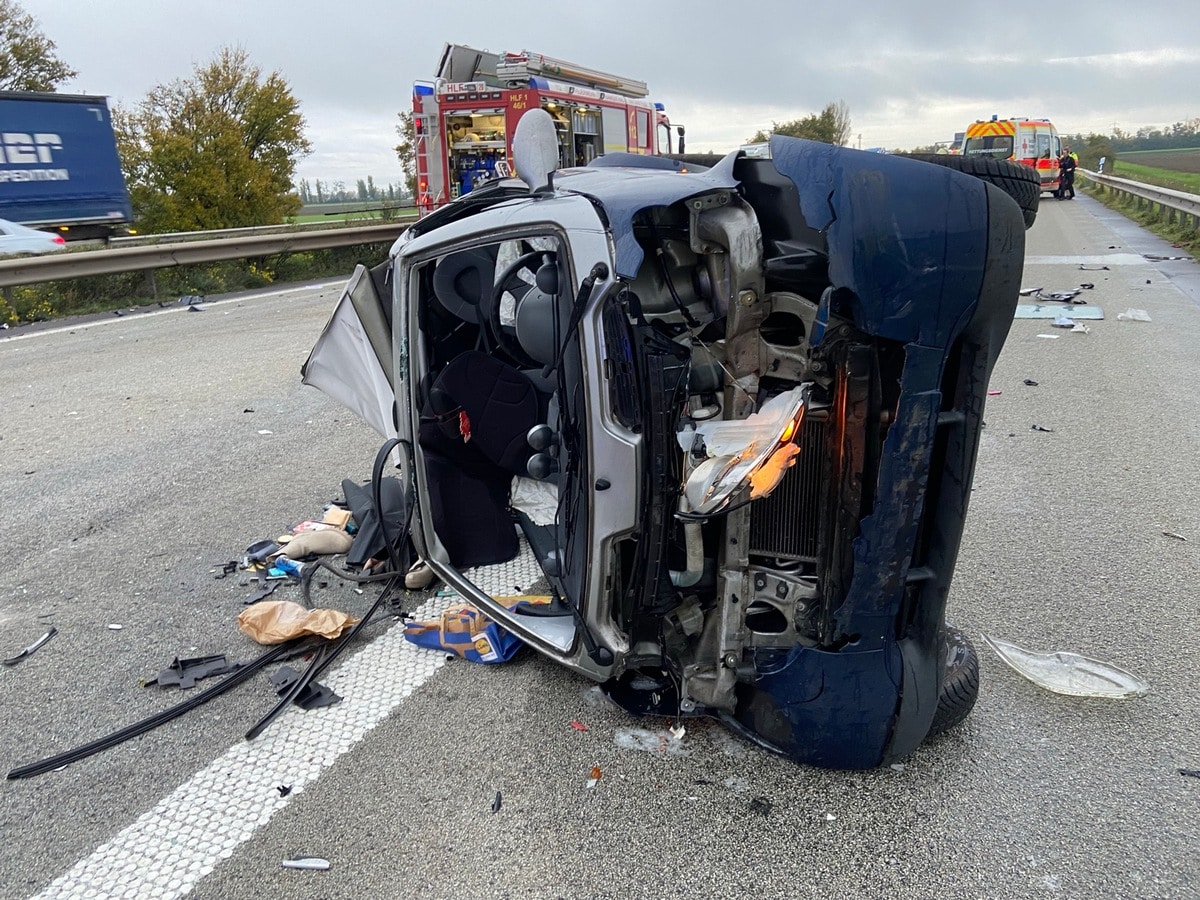 Verkehrsunfall A61 Frankenthal