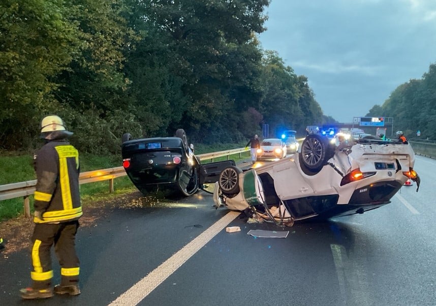 Verkehrsunfall auf der A42 Dortmund