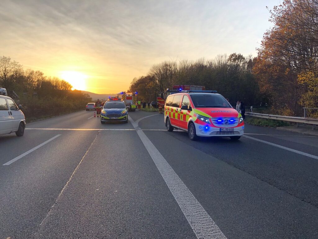 Verkehrsunfall B65 Minden