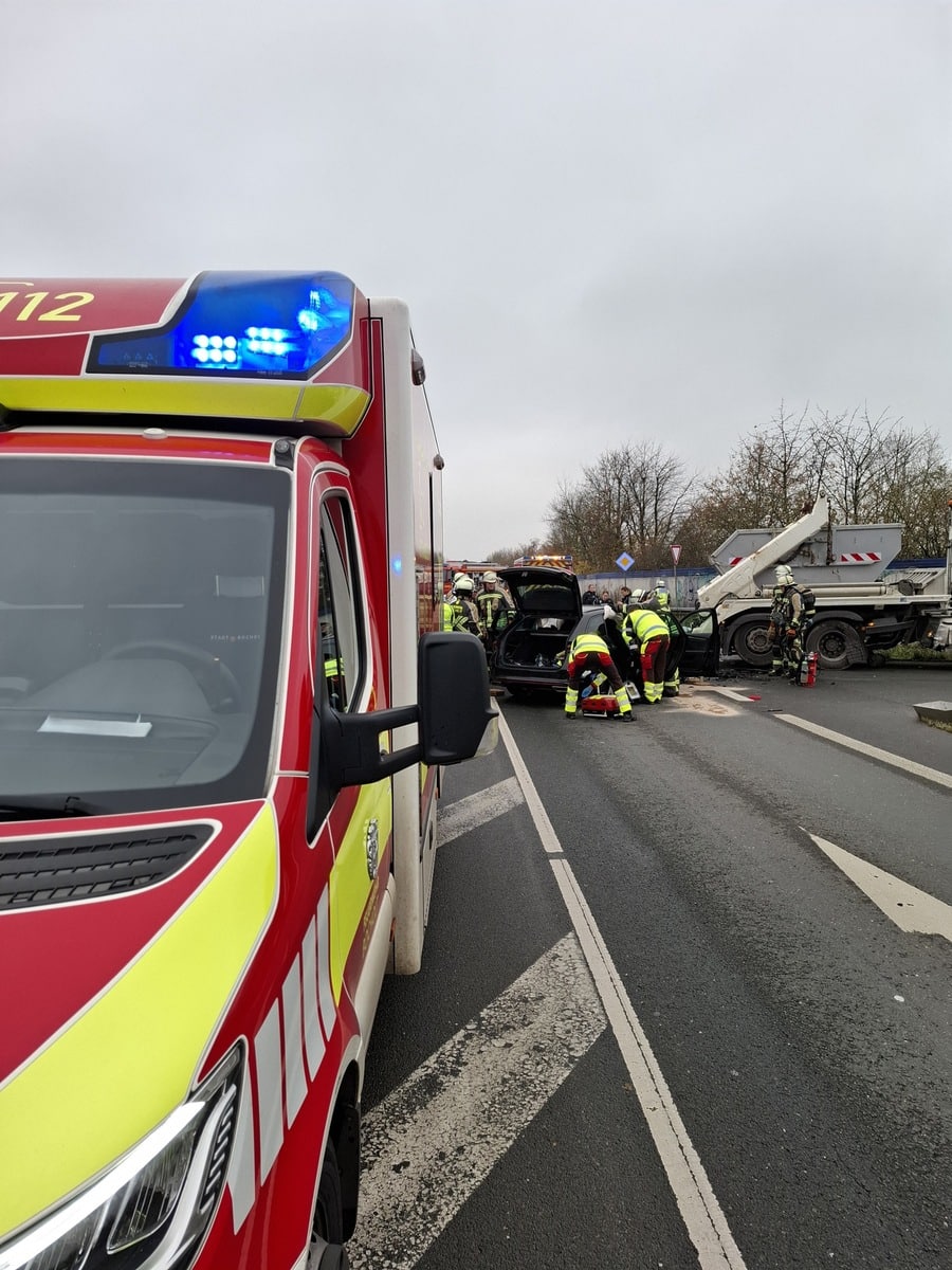Verkehrsunfall auf der L602 in Bocholt