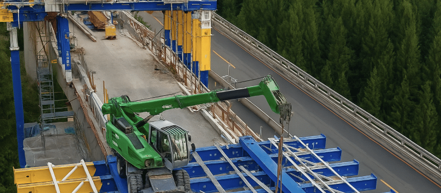 A10, Seeboden, Trebesing, Kärnten, Kran, Arbeitsunfall, Steinbrückenbach, Lieser, Feuerwehr Gmünd, Polizei Kärnten, ASFINAG