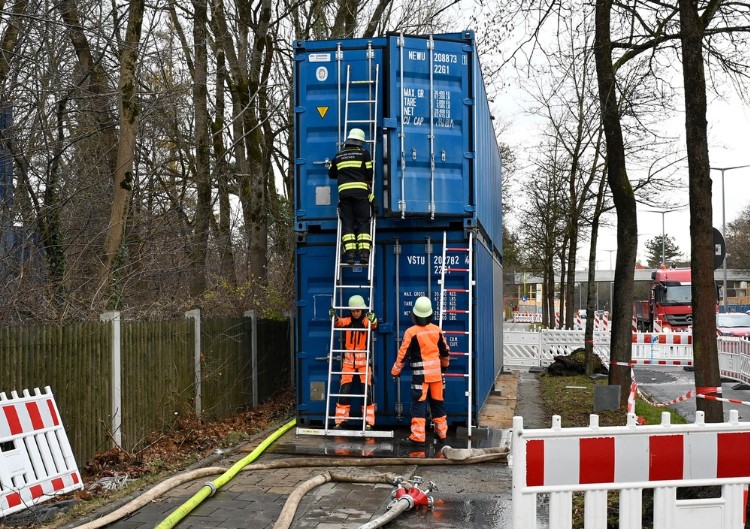 Weltkriegsbombe am Westfriedhof