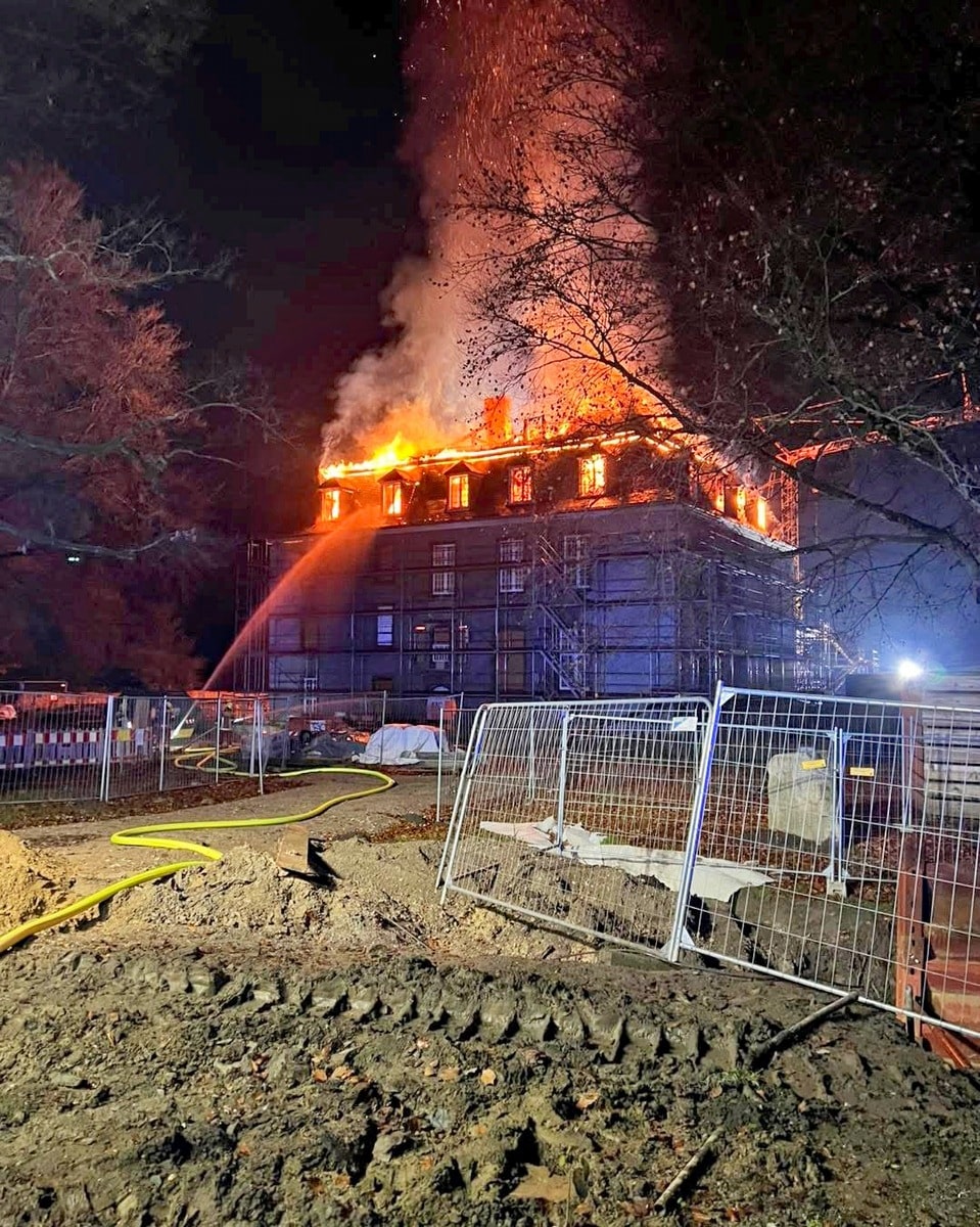 Brand Schloss Hardenberg Velbert-Neviges