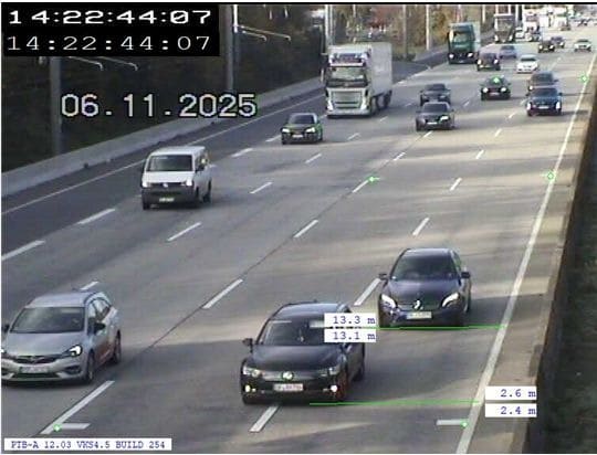 Abstandskontrollen A5 Darmstadt