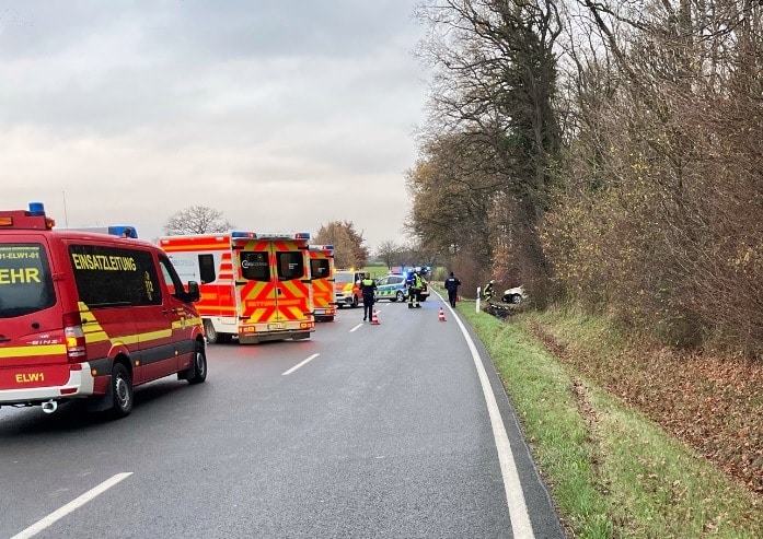 Unfall auf der K2 bei Oberbauerschaft